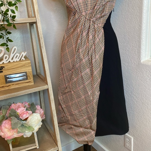 🆕Zara Patchwork asymmetrical midi dress - Picture 8 of 14